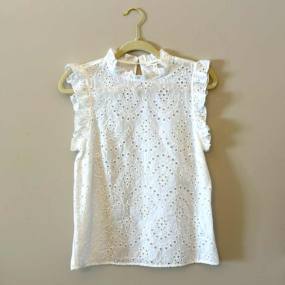Maurices White Paisley Shirt